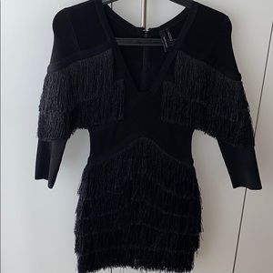 Marciano XS fringe bandage mini dress